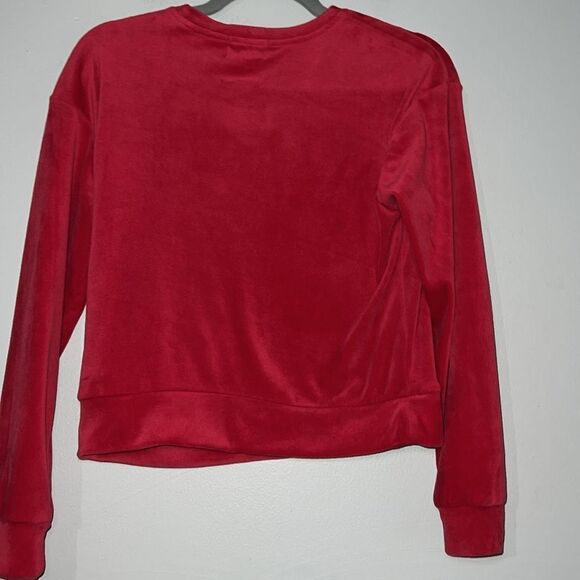 Juicy Couture Red Velour Sweatshirt - Picture 8 of 8